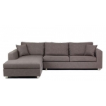 Zetland Fabric 3 Seat L shape Sofa with chaise